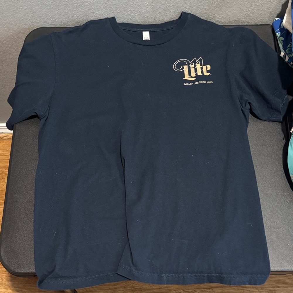 Miller Lite Navy Blue Short Sleeve Tee